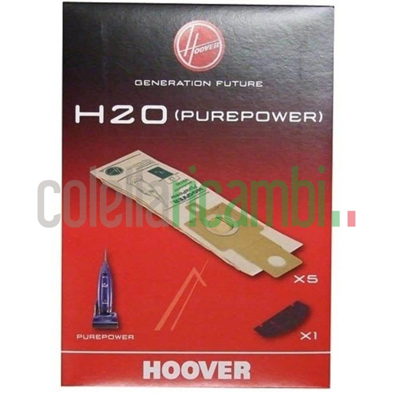 Sacchetti Originali Hoover H20 per Pure Power con Filtro Carta