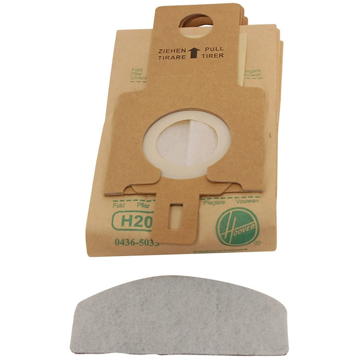 Sacchetti Originali Hoover H20 per Pure Power con Filtro Carta