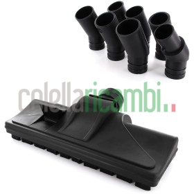 Spazzola universale per aspirapolvere, set con 7 giunti n diversi diametri