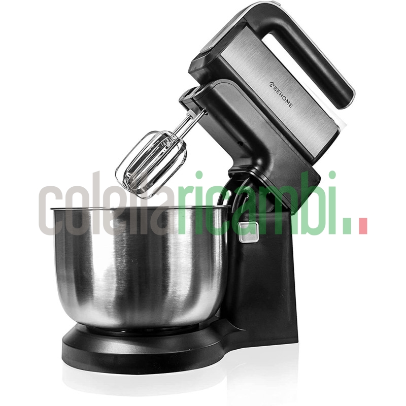 Sbattitore Elettrico BeHome con ciotola rotante acciaio 3 litri