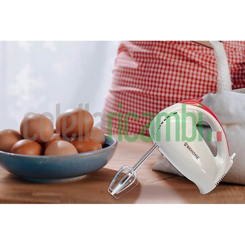 Sbattitore BeHome Elettrico 150W con 5 velocità di regolazione Frusta e Ganci
