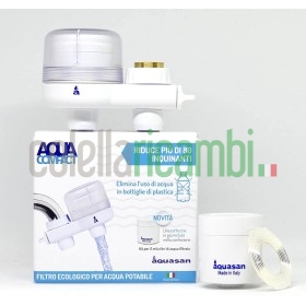 Aquacompact Nuovo Kit 2000 Litri Filtro Rubinetto Anticalcare con 2 Cartucce