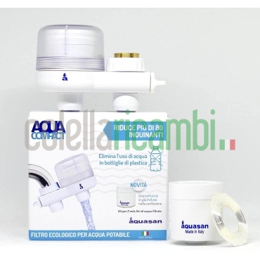 Aquacompact Nuovo Kit 2000 Litri Filtro Rubinetto Anticalcare con 2 Cartucce