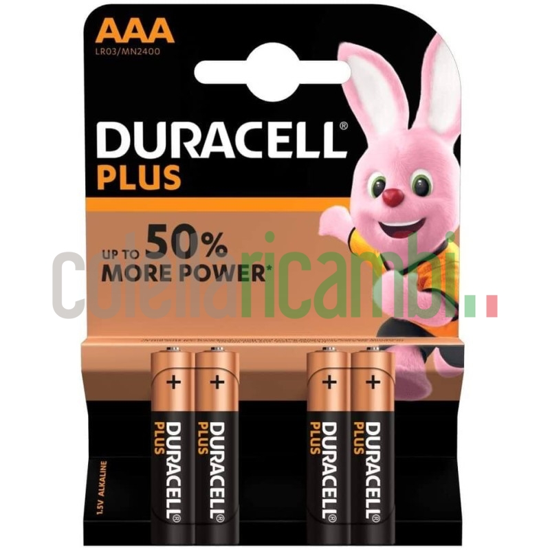 Duracell Batterie AAA confezione da 4