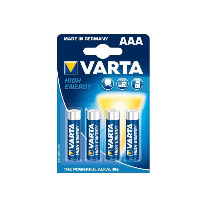 Batterie 1,5V Alcalina Ministilo Varta 4pz Blister High Energy
