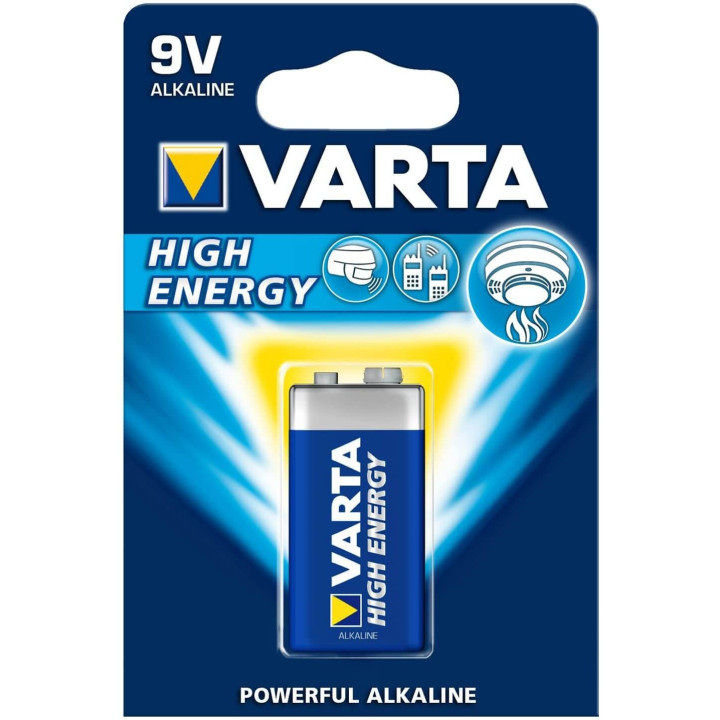 Batteria Varta High Energy Pila 9V