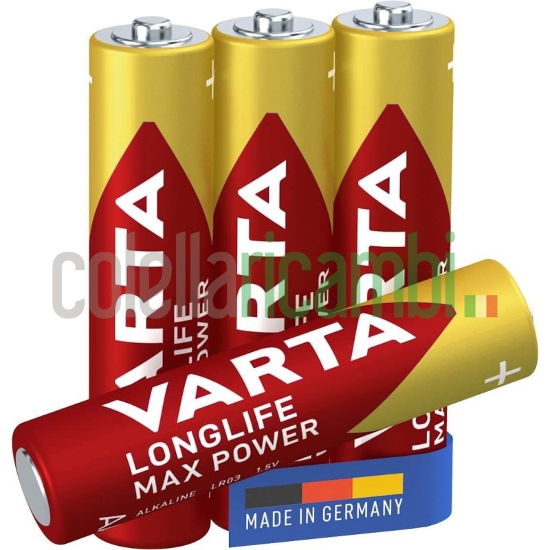 Varta Longlife Max Power Max Tech Batteria Alcalina Ministilo AA