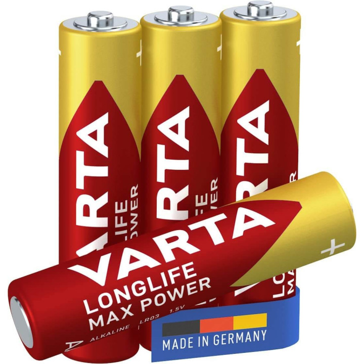 Varta Longlife Max Power Max Tech Batteria Alcalina Ministilo AAA