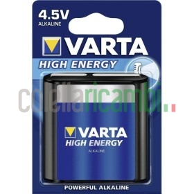 Blister 1 batteria 4,5V piatta VARTA high energy alcalina 3LR12