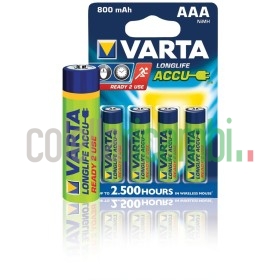 VARTA Batterie ricaricabili AAA