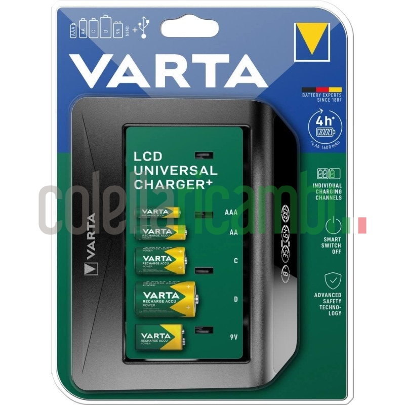 Varta Caricatore LCD per Batterie