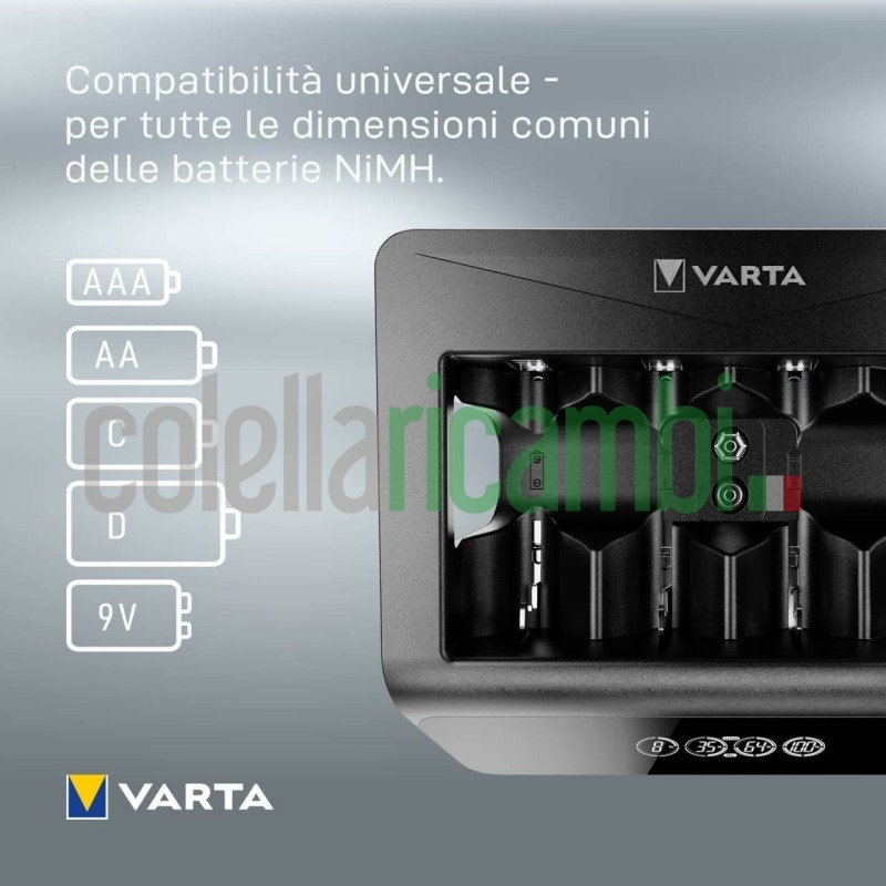Varta Caricatore LCD per Batterie