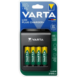 Varta Originale Caricatore USB LCD per Batterie