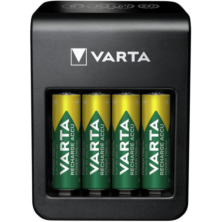 Varta Originale Caricatore USB LCD per Batterie