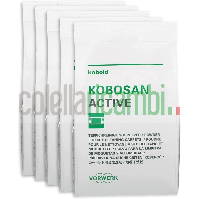 Detergente Kobosan Active Battitappeto Vorwerk Folletto (5 PZ)