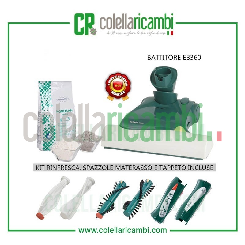 Battitappeto Folletto EB360 Rigenerato Originale Vorwerk Battitore/Battimaterasso