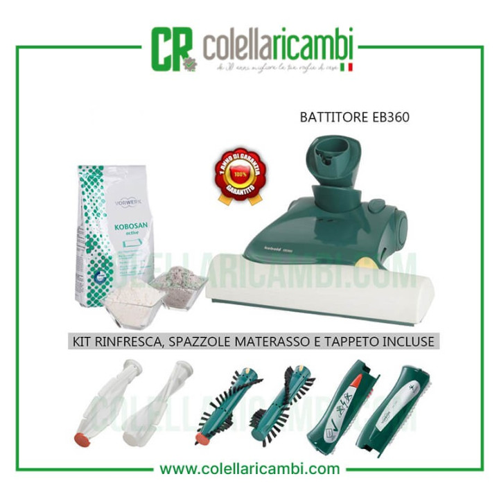 Battitappeto Folletto EB360 Rigenerato Originale Vorwerk Battitore/Battimaterasso