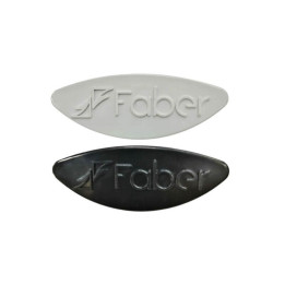 Targhetta Logo In Abs Originale Faber