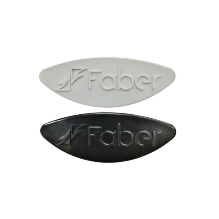 Targhetta Logo In Abs Originale Faber