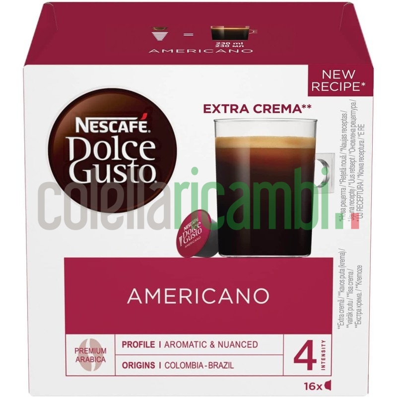Vendita Nescafe' Dolce Gusto Caffè Americano 1 confezione da 16 capsule