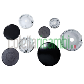 Kit Completo Bruciatori e Piattelli Ariston Nardi Indesit 4 Fuochi Cucina A Gas 390CU012