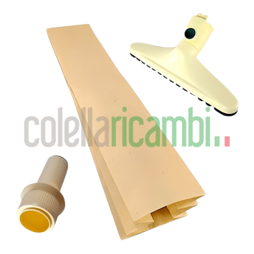 Kit Risparmio Ricambi Folletto VK116 VK117 Bocchettone Sacchetti Spazzola
