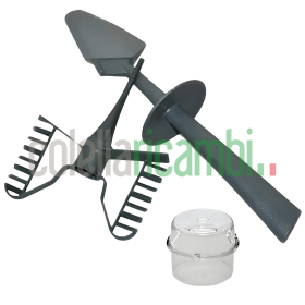 Kit Risparmio Ricambi Bimby TM21 Spatola Farfalla e Misurino