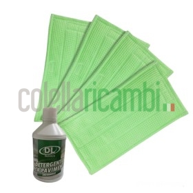 Set Universale Panni Pulilava Per Folletto Sp 600 Soft 4Pz Con Detergente