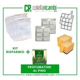 Kit Risparmio Ricambi Folletto Compatibili VK135 VK136 12 Sacchetti 12 Profumi 2 Filtri Griglia Motore 2 Microfiltri Hepa