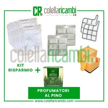 Kit Risparmio Ricambi Folletto Compatibili VK135 VK136 12 Sacchetti 12 Profumi 2 Filtri Griglia Motore 2 Microfiltri Hepa