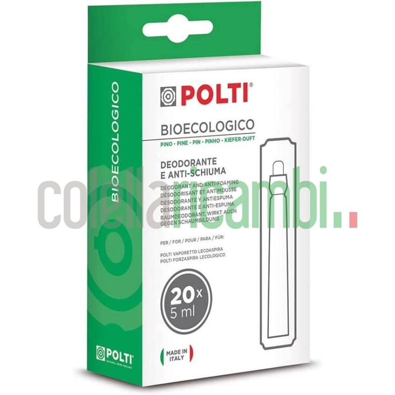 Polti Bioecologico PAEU0086, antischiuma e deodorante al pino per Polti Lecologico e Lecoaspira