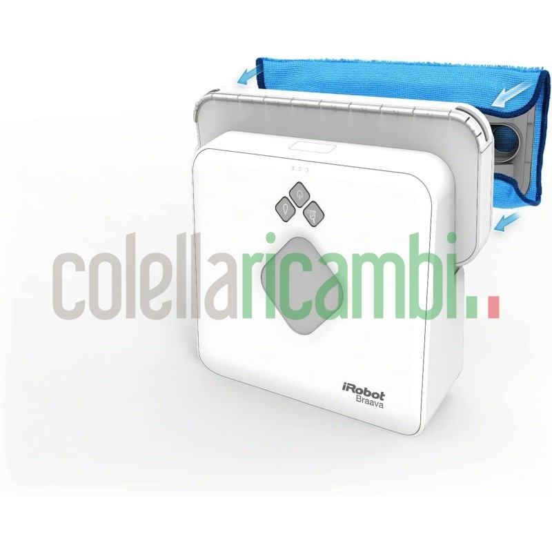 iRobot Kit Panni Microfibra 3 Wet Originale per Aspirapolvere Braava 320 e 380