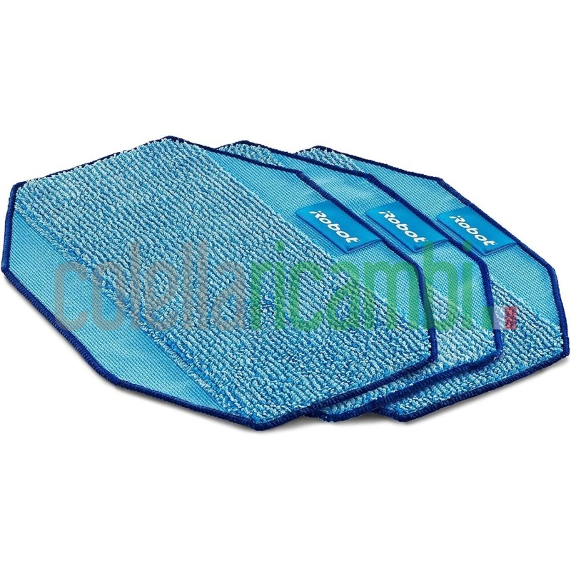 iRobot Kit Panni Microfibra 3 Wet Originale per Aspirapolvere Braava 320 e 380