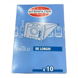 DL32 - 10 Sacchetti De Longhi Colombina XLF1500 - 1600 XLC6050 adattabili Intefilter
