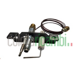 Fiamma Pilota con Termocoppia Piezo per Stufe a gas Sicar DeLonghi