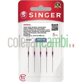 Singer Universal Ago 2020 100/16 ago Metallo Argento 7 x 0,03 x 4 cm