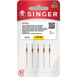 Singer Universal Ago 2020 110/18 ago Metallo Argento 7 x 0,03 x 4 cm