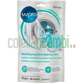 Whirlpool AFR301 Antiodore 3 Tavolette per Lavatrice, 40 g