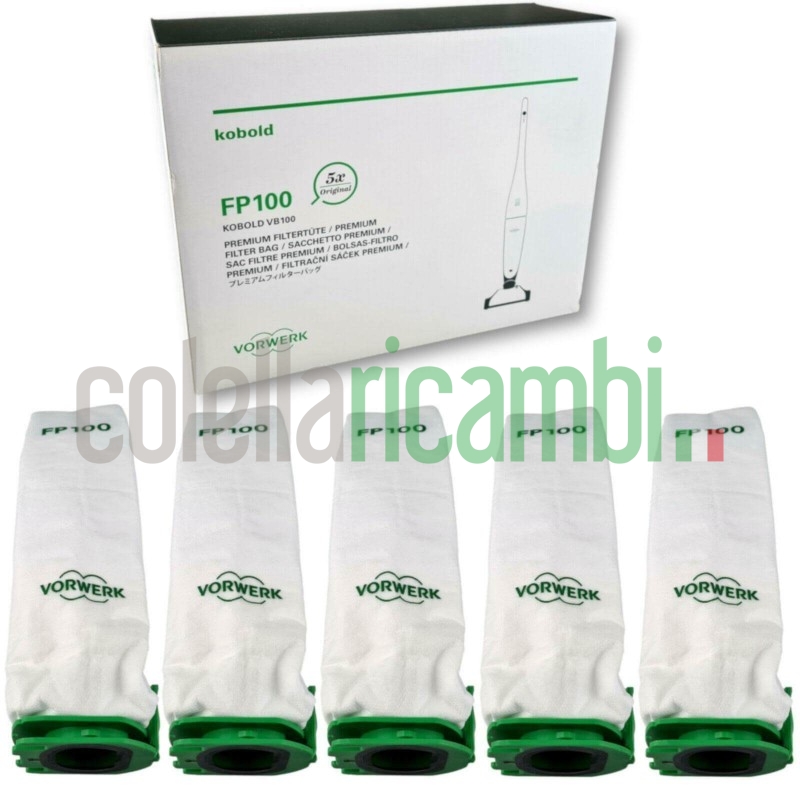 Sacchetti Premium Originali Vorwerk FP100 per Folletto Senza Filo VB100