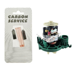 Coppia Carboncini Motore Spazzole per Vorwerk Folletto VK120 VK121 VK122