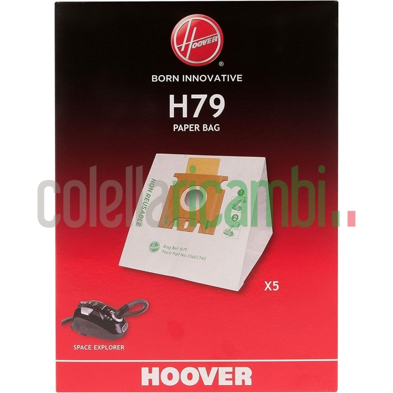 Hoover H79 Sacchetti per Aspirapolvere Originali 35601745