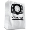 Karcher 2.863-006.0 Sacchetto Filtro in Vello per Aspiratori WD 4/5/6 Set di 4 Pezzi Beige