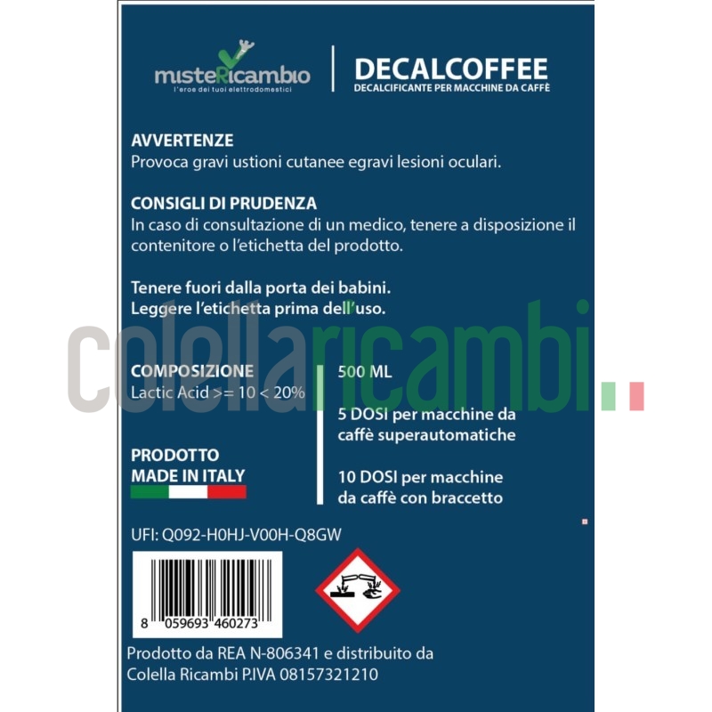 Decalcificante DECALCOFFE Per Macchina da Caffe