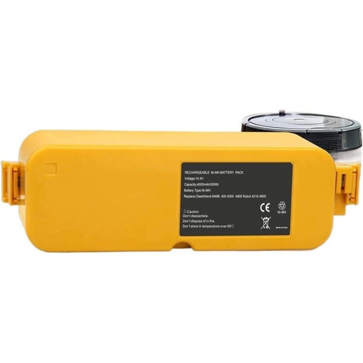 Batteria Ni-MH da 4000 mAh 14,4 V Compatibile con IRobot Roomba Serie 400