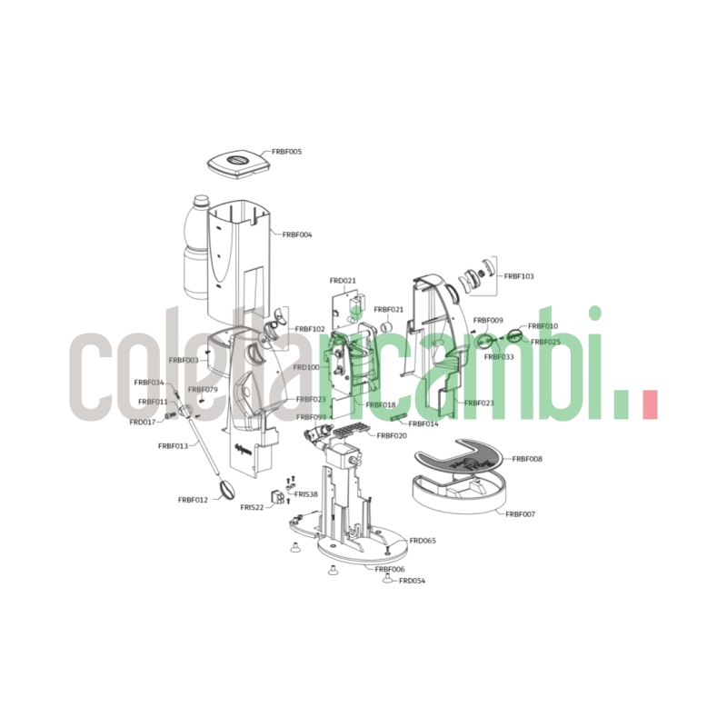 Leva Premi Cialda in Acciaio Macchina Caffè Didiesse Baby Frog