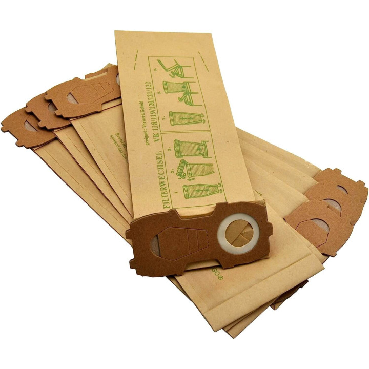 Sacchetti Compatibili per Vorwerk Folletto VK120 121 122 (8 PZ)