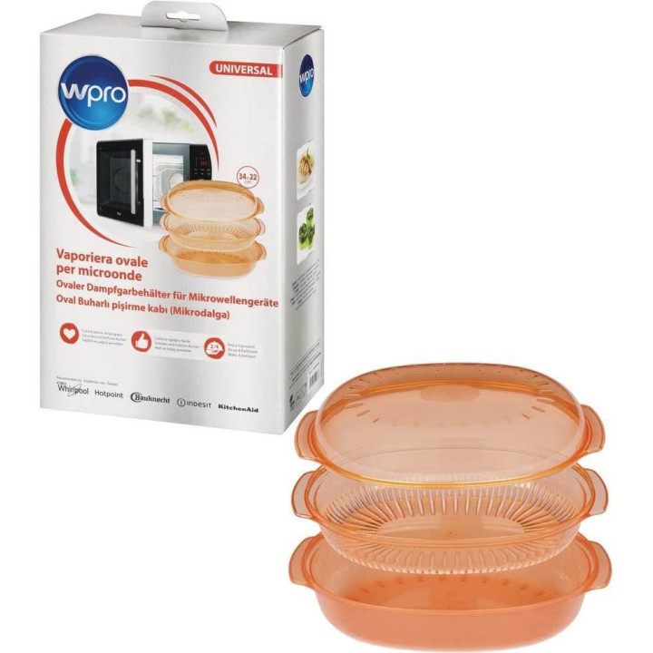 WPRO - Stoomschotel Ovale 2,5 litri  Arancio  484000008885