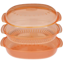 WPRO - Stoomschotel Ovale 2,5 litri  Arancio  484000008885