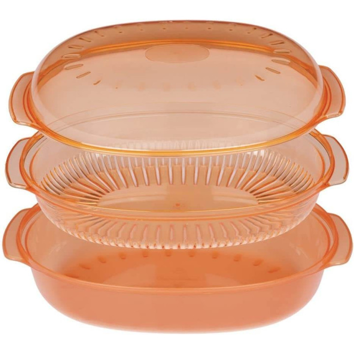 WPRO - Stoomschotel Ovale 2,5 litri  Arancio  484000008885