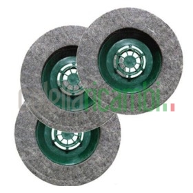 Tris Dischi Spazzole Feltro per Lucidatrice Folletto PL510 PL511 PL512